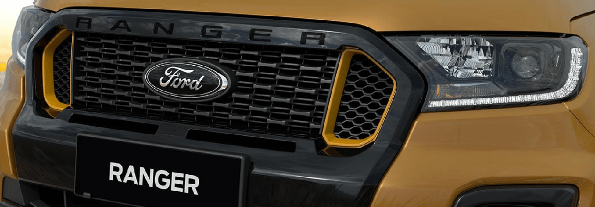 Ford ranger 2022 với thiết kế đầu xe kiểu mới